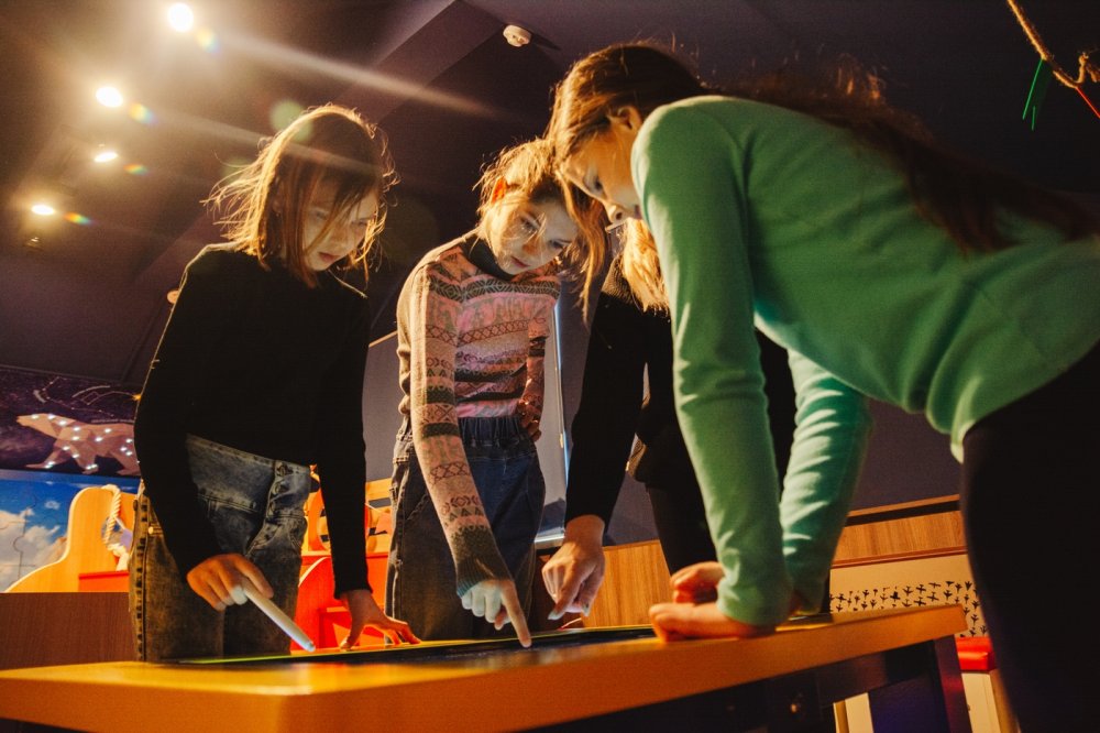 Interactive table in the Children's Museum. Polotsk, 2024
